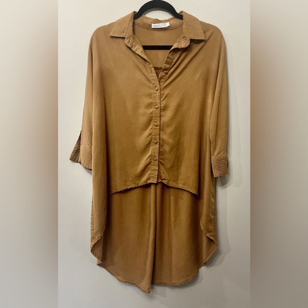 Sanica high low boho shirt
